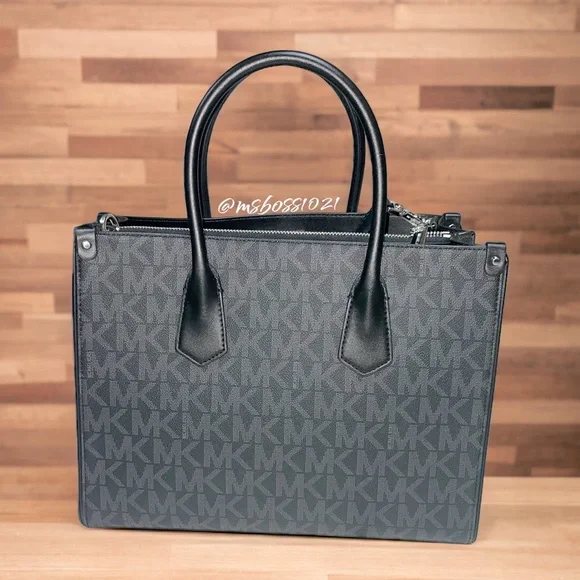 Michael Kors Maple LG Satchel + Wallet in Black BRAND NEW